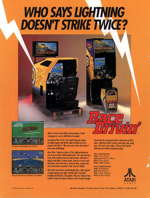 Race Drivin' (cockpit, rev 5) Game Cover